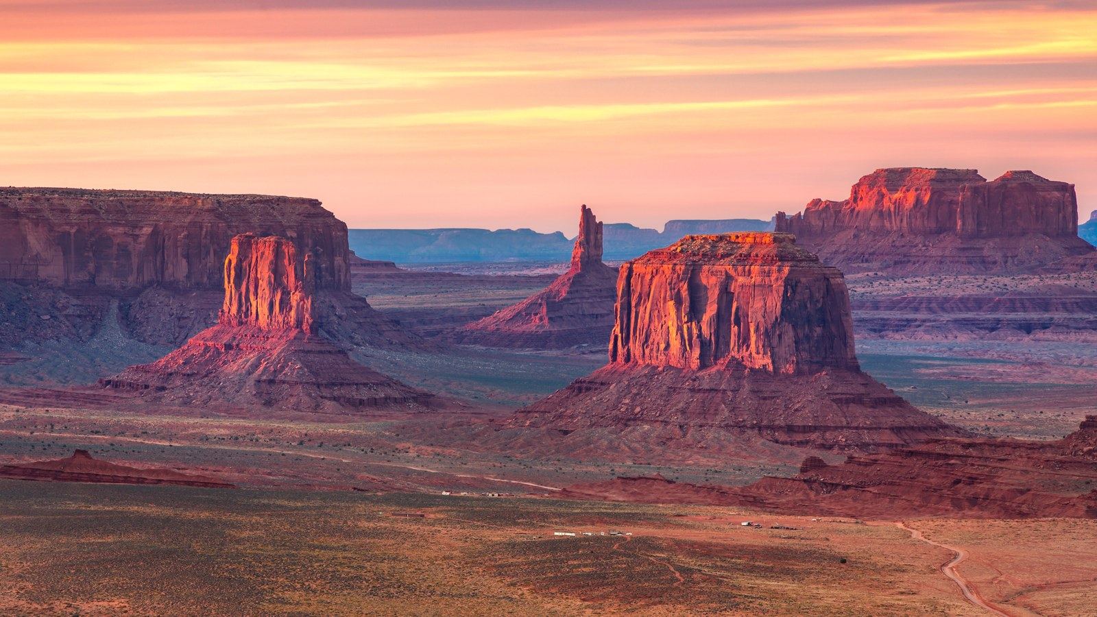 Monument Valley at sunset
